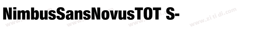 NimbusSansNovusTOT S字体转换